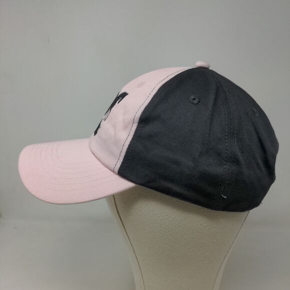 Glo For Life Women's Strapback Hat Pink Gray Embroidered Horse Equestrian Logo - Picture 3 of 7